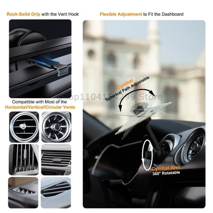 Universal Mini Drums Colliding With Cymbals Vent Decoration For Car Rugged Automotive Interior Accessories Crash Proof Design