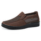 Men Slip On Casual Shoes Mesh Breathable Lightweight Low Cut Cloth Loafers Comfortable Soft Sole Walking Grandpa Shoes Summer