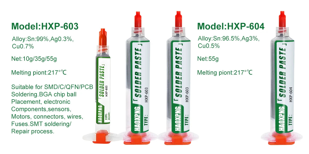 Sn99Ag0.3Cu0.7 Solder paste, flux, lead-free solder paste free cleaning is widely used in all kinds of soldering