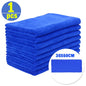 1-20Pcs Soft Microfiber Car Cleaning Towel Drying Cloth Hemming Wash Towel Water Suction Polishing Car Motorcycle Cleaning Tools