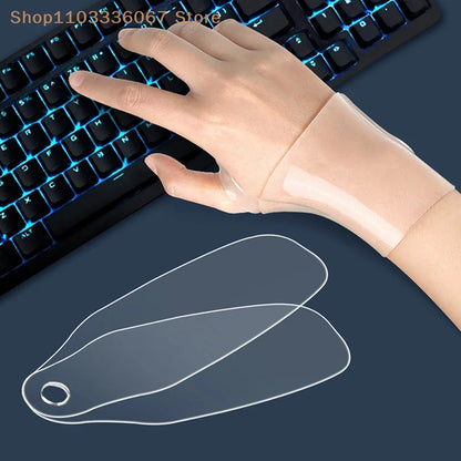 【HL】1Pc Transparent Wristband Soft Silicone Wrist Bands for Men Women Hand Wrist Protection Brace Pad Wristband Sports