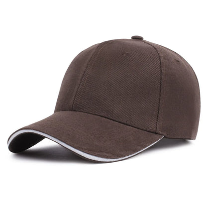 Customized Printed Logo Sandwich Polyester Cotton Baseball Cap Sun Protection Hat Casual And Versatile Suitable Men And Women