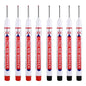 8Pcs/Set 20mm Deep Hole Long Nib Head Markers For Metal Perforating Pen Waterproof Bathroom Woodworking Decoration Multi-Purpose