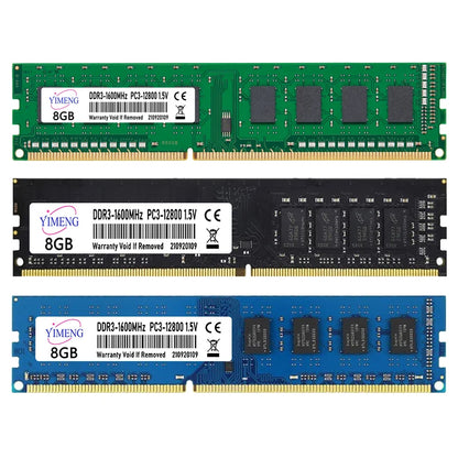 DDR3 2GB 4GB 8GB Desktop Memoria Ram PC3 1.5V 1066 1333 1600 1866Mhz Non-ECC Unbuffered 8500 10600 12800 204Pin DIMM Memory Ram