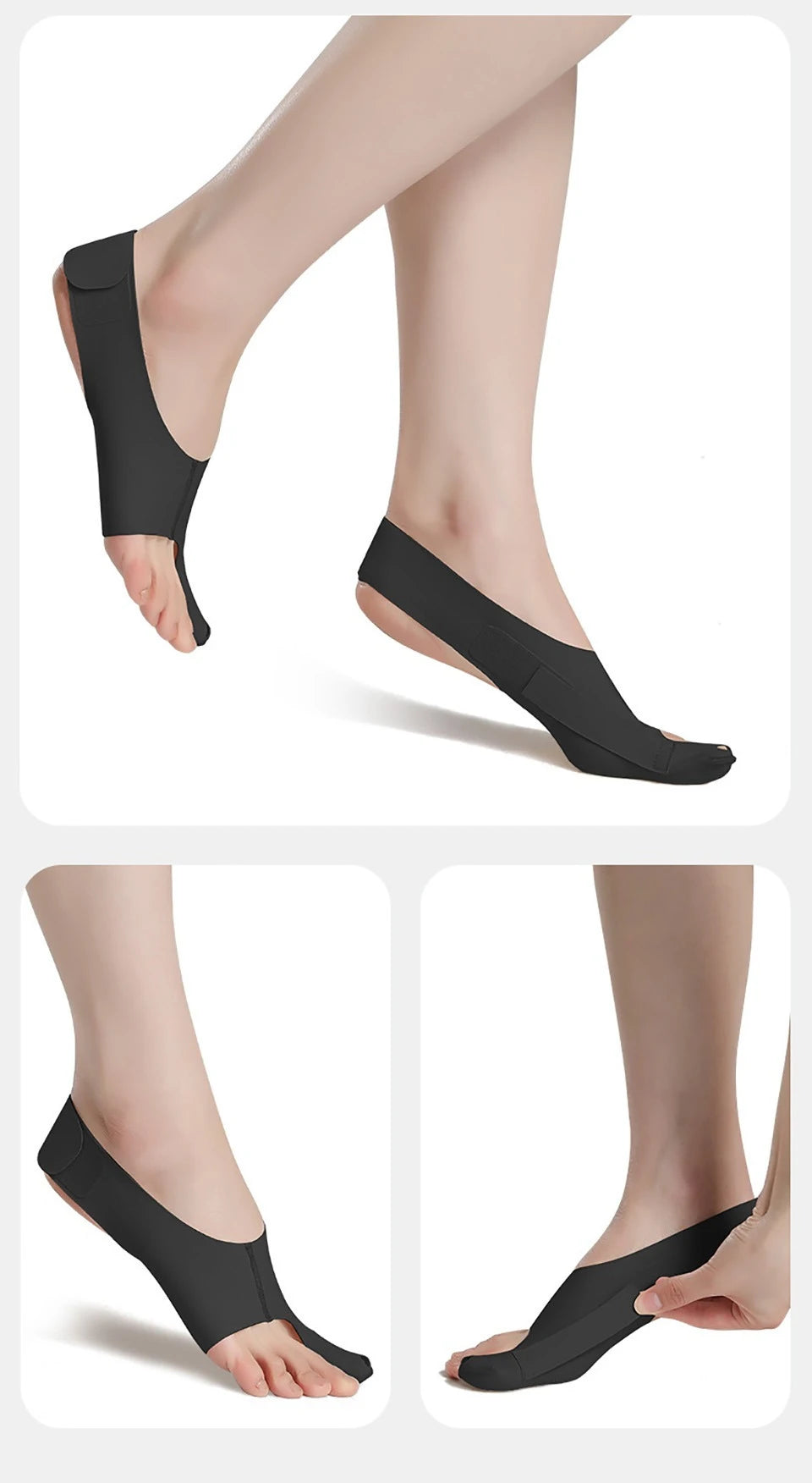 GOBYGO 1Pcs Hallux Valgus Corrector Toe Separation Corrector Lightweight And Adjustable Wearable Shoes Ankle Support Men Women