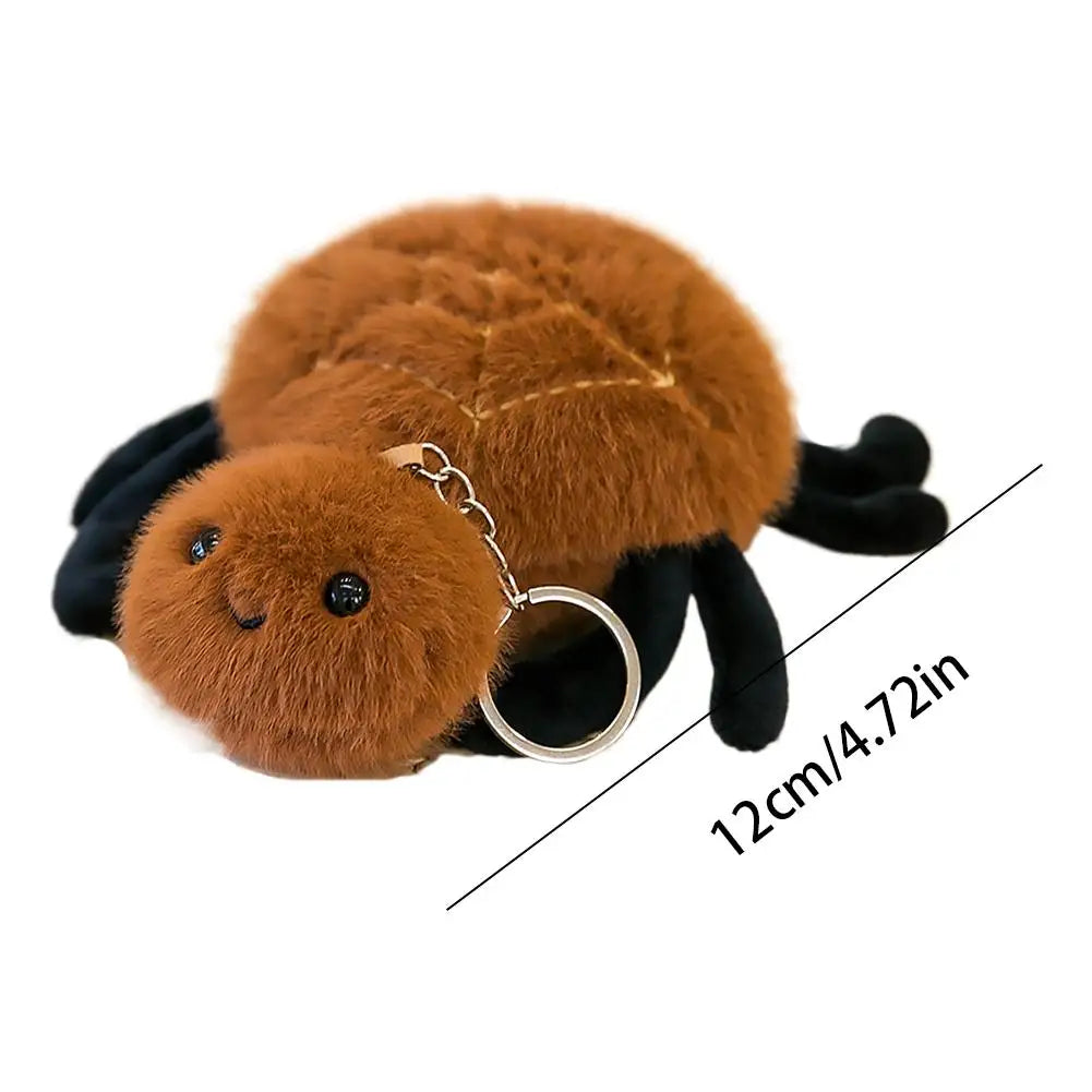 Small Insect Plush Pendant Keychain Animal Plush Toy Doll Keychain Creative Stuffed Doll Bag Pendant Cute Snail Bee Keyring
