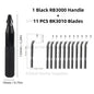 Deburring Tool RB3000 with 1 or 11 High Speed Steel Swivel Blades BS1010 BS1018 BK3010 BS3010 360 Degree Rotary Head Burr Remove