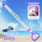 3-piece fireworks water gun for playing in water, toy for beach, children's water gun toy, party water gun, floating water gun