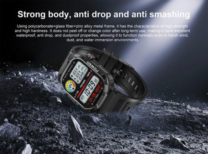 2026 Męski Zewnętrzny Smartwatch Monitor Zdrowia Wojskowy Bezprzewodowe Połączenia Fitness Wodoodporny Sportowy Smartwatch Na Telefony IOS Android