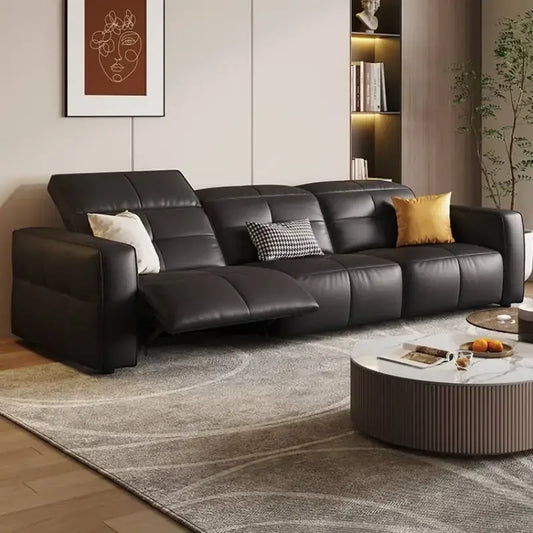 Luxury Couch Reclining Sofas Leather Black Seating Power Office Reclining Sofas Massage Sillas De Escritorio Home Furniture