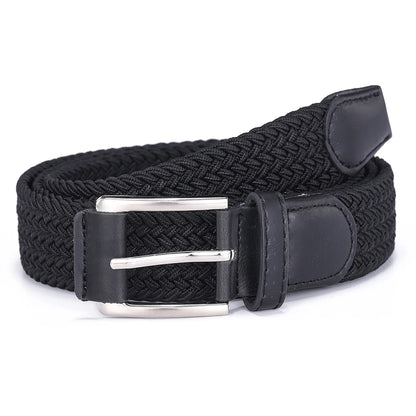 Casual Men's And Women's Woven Elastic Belt Outdoor Sports Stretch Jeans Designer Fashion Accessory for Men And Women