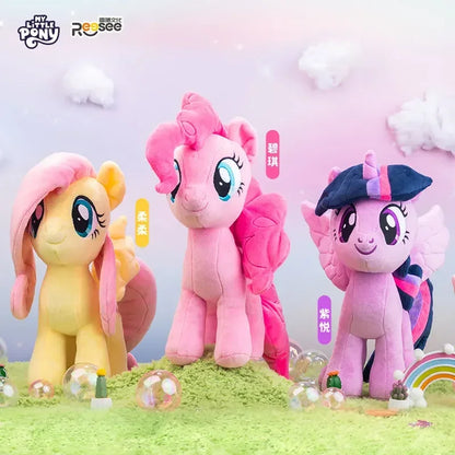 2026HotNew My Little Pony Plush Toys Twilight Sparkle Pinkie Pie Rarity Fluttershy Applejack Rainbow Dash Stuffed Doll Xmas Gift
