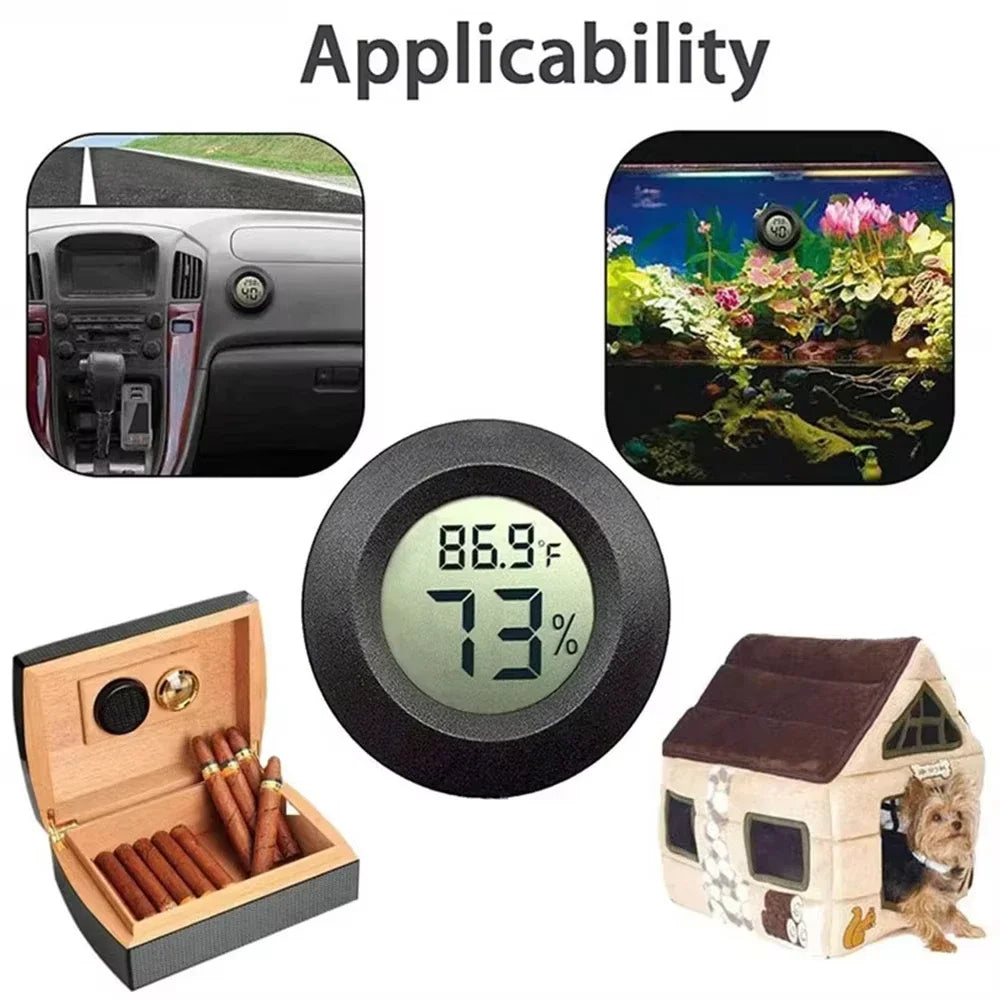 2/4 szt. Cyfrowy Termometr LCD Higrometr Wewnętrzny Elektroniczny Miernik Temperatury i Wilgotności Czujnik Stacja Pogodowa Dom
