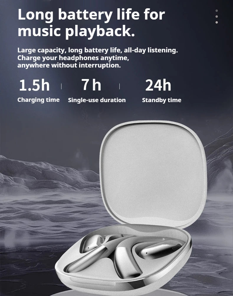 A50 AI Real Time Translation Earbuds 164 Languages Bluetooth 6.0 Wireless Smart Touch Control Clear Call Headphones
