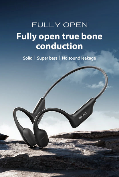 Sanag B22s Bone Conduction Earphone 16Hours Playtime IPX5 Waterproof Bluetooth5.3 Dynamic Spatial Sound Field Headphones