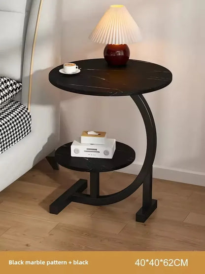 Designer Luxury Coffee Tables Gold Breakfast Minimalist Round Side Table Lounge Space Saving Mesa Auxiliar Living Room Furniture
