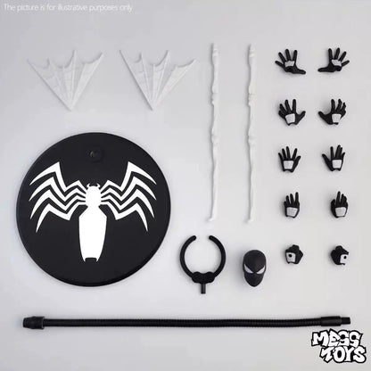 MESS TOYS Black Neighbor Symbiont Spider-Man Black Venom Armor Joint Hands-on Model