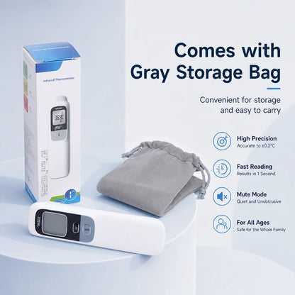 Yasee Backlit LCD Forehead Thermometer ℃℉ Non-contact Human Body Room Temperature Meter Electronic Medical Baby Adult Fever Cold