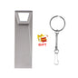 JASTER Metal USB Flash Drive 128GB Business Gift Memory Stick 64GB Free Key Chain Pen Drive 32GB Silver Flash Disk 16GB 8GB 4GB