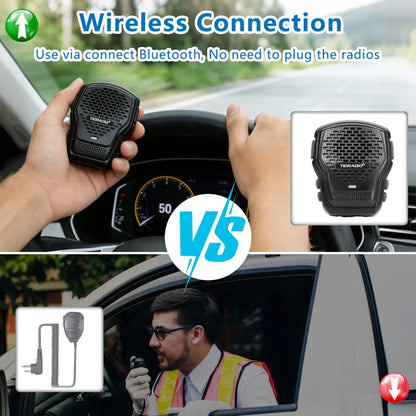TIDRADIO Q2L Walkie Talkie Wireless Handheld Speaker Mic AI Noise Reduction Wireless Microphone Support Zello Odmastr Program