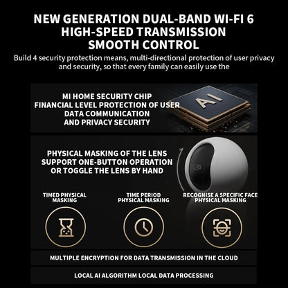 Xiaomi C700 Smart Camera 4K Ultra HD 8MP AI Human Tracking Low-Light Full Color Night Vision Mobile Surveillance