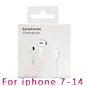 Wired Earphones Type c Earbuds for Apple Lightning Headphones with Line Iphone 5 6 8 7 Plus X XS MAX XR 10 11 12 13 14 Pro 15 16