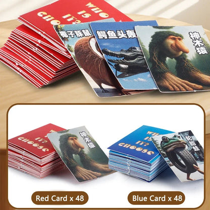 Italian Brainrot Guess Who I Am Game Tung Tung Tung Sahur Tralarero Tralala AI Abstract Animals Puzzle Board Game Cards Gift Toy