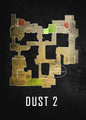 Cs Go Maps Poster First Person Shooter Game Dust 2 Nuke Map Black Print Canvas Painting Wall Pictures for Game Room Wall Decor