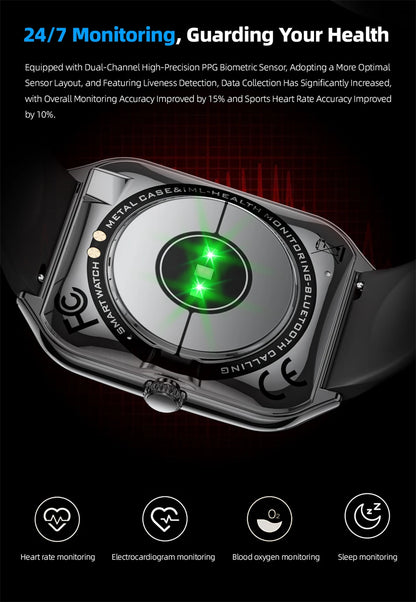 2026 New Ultra-thin Durable Women Smart Watch 1.96" Amoled Screen Sport Health Fitness Wireless Bluetooth Call Smartwatch