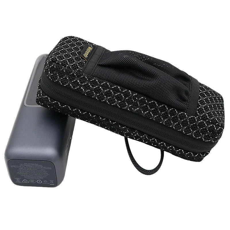 Portable Breathable Power Bank Bag for Anker A1695 & Zolo 165W, Outdoor Travel Ventilate Carrying Case