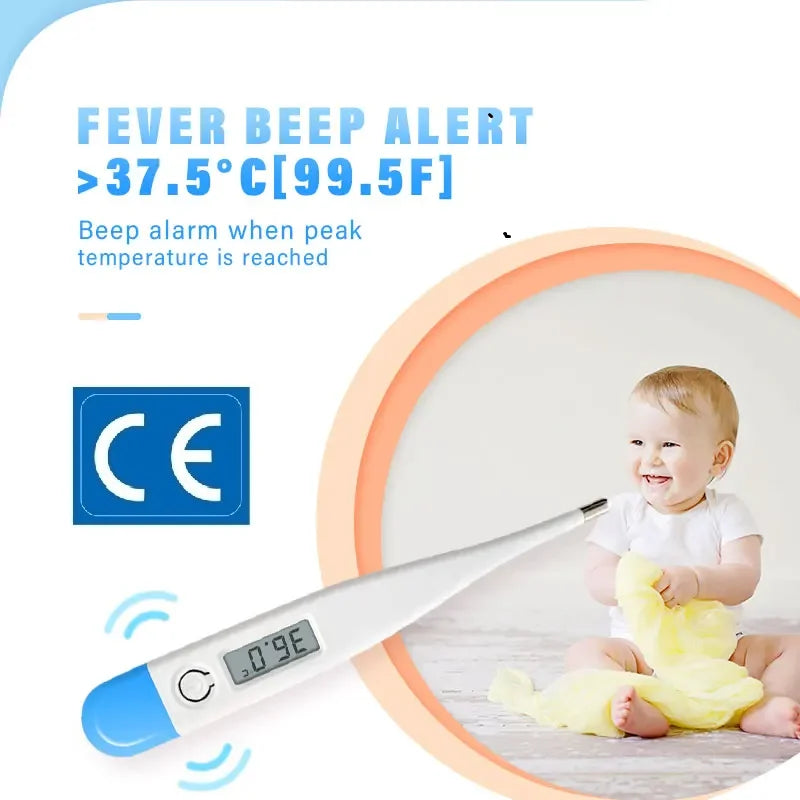 Thermometer for Fever Digital Basal Body Oral Armpit or Rectal Electronic LCD Display High-Precision Measurement Hot Sale