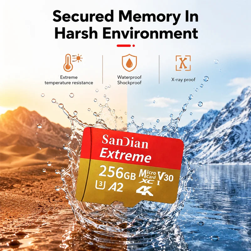 128GB Micro TF SD Card Portable Storage Card for Smartphone Tablet Camera