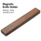 XINZUO 40cm Walnut Solid Wood Magnetic Knife Holder Double Row Strong Magnetic Force No Nails/ Punching Kitchen Accessories