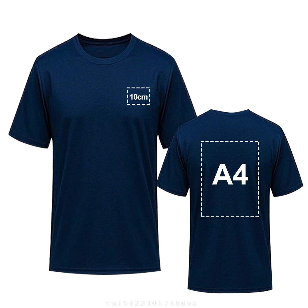 Diy Add Your Own Custom Text Name Men's T Shirt Casual Dress High Quality Mens T-shirt 5xL Personalized Message Band Tshirts