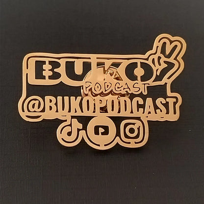 Personalized Custom Company Logo Paiting Image Brooch Laple Pins Fashion Stainless Steel Customization Collar Pin Badges Gifts