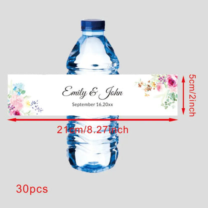 Custom 30 pieces Celebration label Personalized bottle label sticker Custom name text sticker