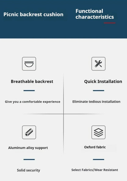 Portable Folding Beach Chair for Camping, Fishing & Garden Use - Lightweight Outdoor Lounge Chair with Backrest
