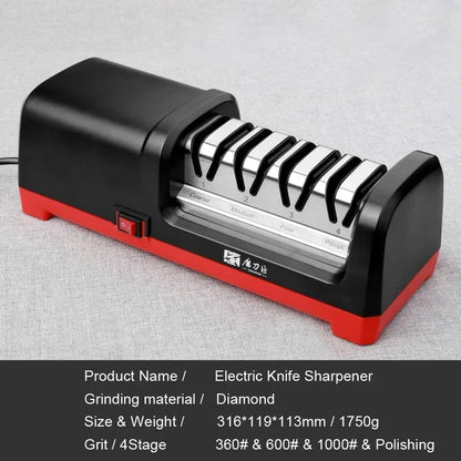 TAIDEA Electric Diamond Knife Sharpener New Upgrade Sharpening System Have Polishing Grit 360/600/1000# Professional Sharpeners