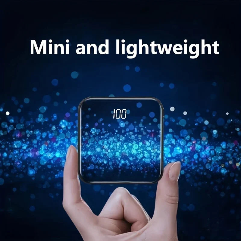 30000mAh Mini Power Bank Fast Charging Large Capacity Portable Power Bank 4 in 1 Cable for Xiaomi iPhone Samsung Huawei 2025 New