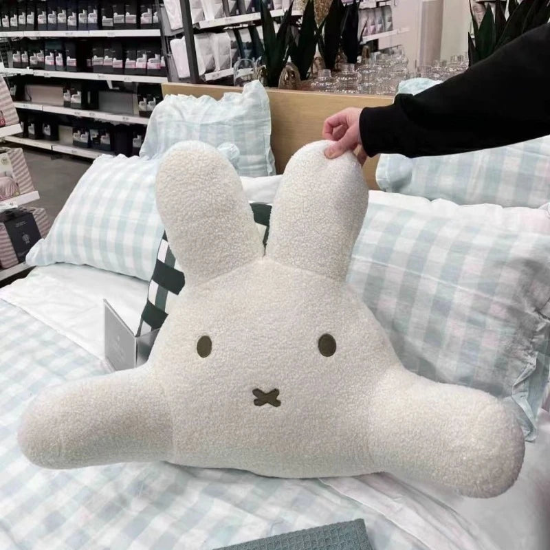 Sweet Miffy Rabbit Cute Creative Cartoon Pattern Lumbar Cushion Simple Fashion Soft Skin-Friendly Plush Pillow Holiday Gift