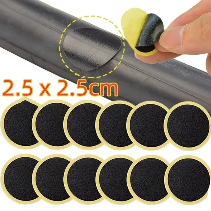 30 20 10PCS Bicycle Glue Free Tire Patches Tool Quick Repairing Tyre Protection Patch Adhesive Quick Drying Bike Accessories