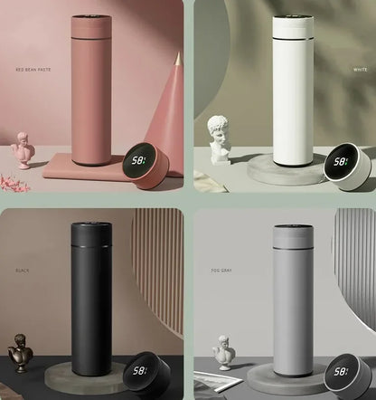 500ML Thermos Cup with Temperature Display, Stainless Steel Vacuum Insulated Mug, Outdoor Travel Cup, Father's Day Gift