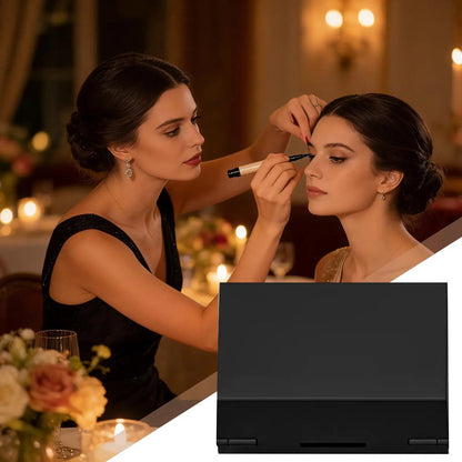3in1 Portable Eye Makeup Kit For Women Waterproof Smudge Proof Lower Lash Stamp Mark Dotting Pen AndEyeliner