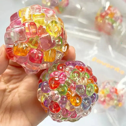 New Super Soft Squishy Balls Textured Moldable Sensory Fidget Toys Crunchy Memory Gel Fidget Toys Stress Relief