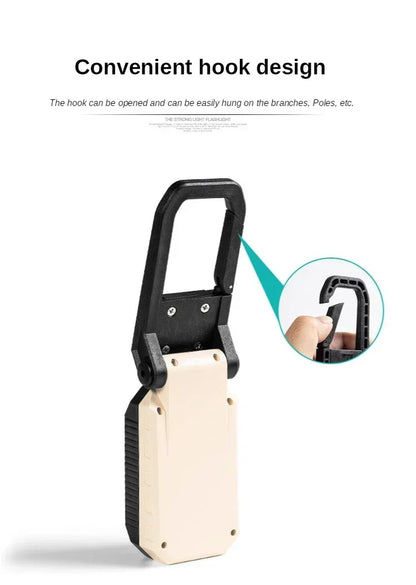 4000MaH Rechargeable Work Light 30W Super Bright COB Flashlight With Magnetic Portable Outdoor Power Bank Camping Emergency Lamp