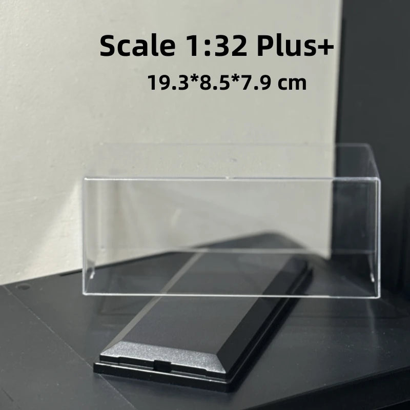 Scale 1/64 1/43 1/32 1/24 1/18 Clear Acrylic Display Box Case for Car Model Dust Cover Pre Made Box Diecast Professional Storage