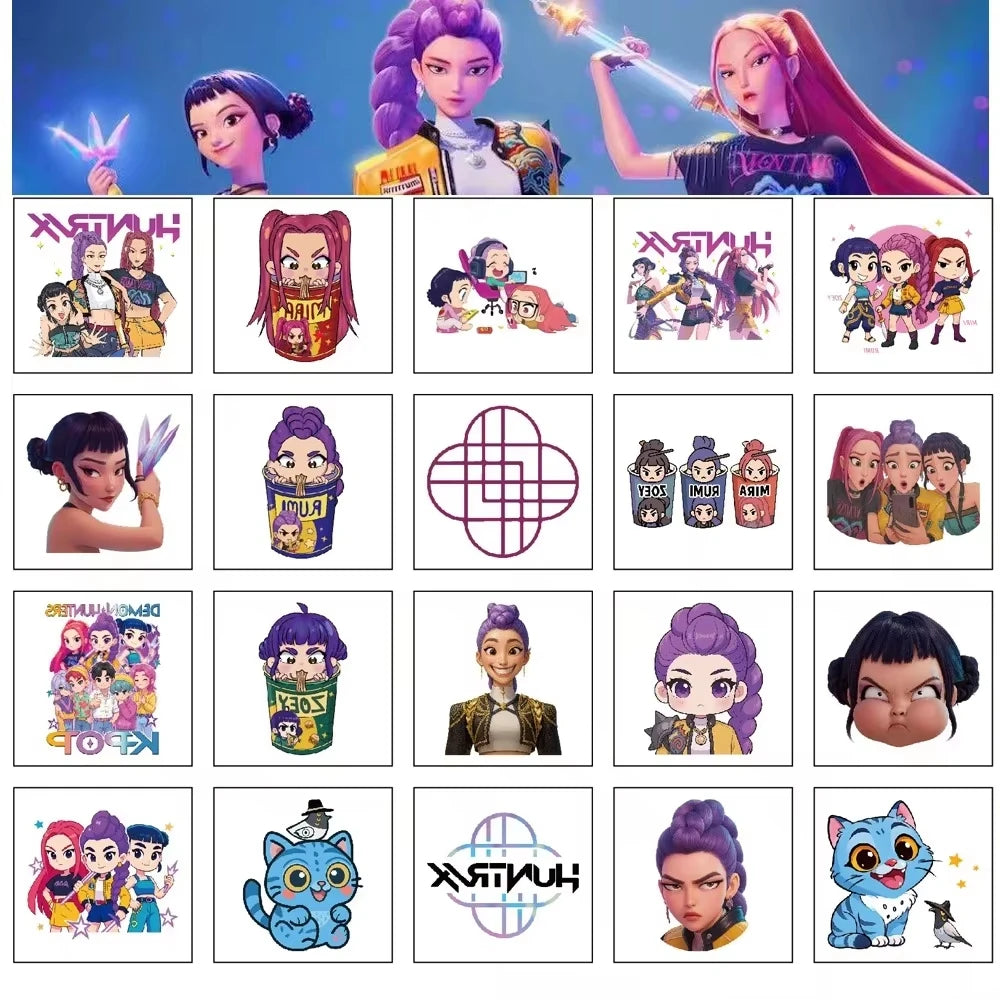 20pcs/set Girl Group Theme Temporary Tattoo Sticker Tattoo Sticker Demonizing For Party Gifts