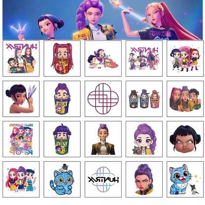 20pcs/set Girl Group Theme Temporary Tattoo Sticker Tattoo Sticker Demonizing For Party Gifts