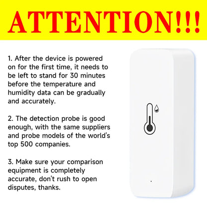 Tuya Wifi/Zigbee Temperature And Humidity Sensor Indoor Thermometer Smart Life Control For Home Work With Alexa Google Assistant