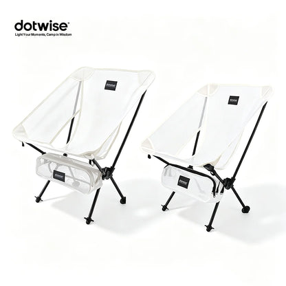 DOTWISE Portable Outdoor Camping Chair Breathable Moon Chair Fishing Chair  Aluminum Alloy MeshAnti-Sinking Lightweight Chair